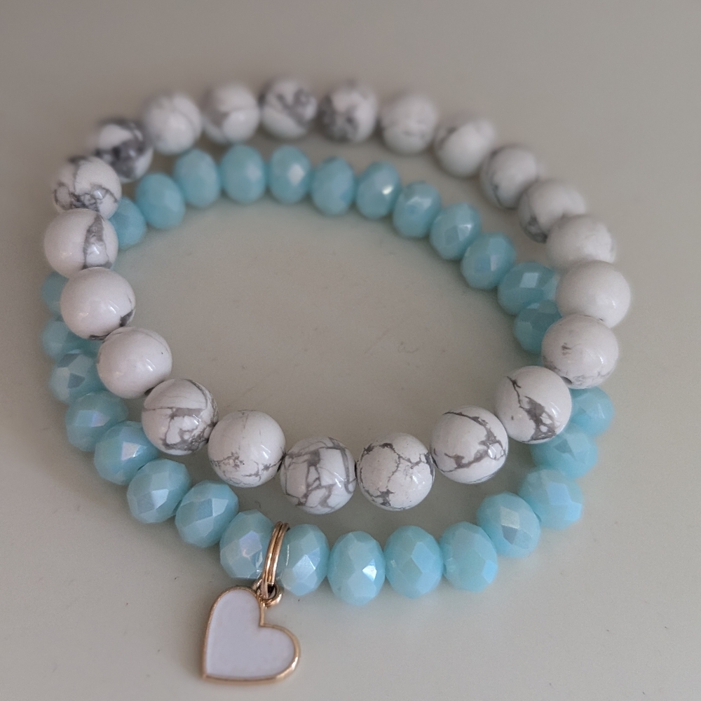 Howlite Bracelet Set - Picture 4 of 6